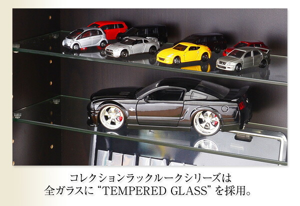 ラック コレクション 浅型ロータイプ CLR-900--WH ホワイト 幅90×奥19×高90cm ホームテイスト コレクションケース ディスプレイケース ガラスケース ショーケース フィギュア 新生活