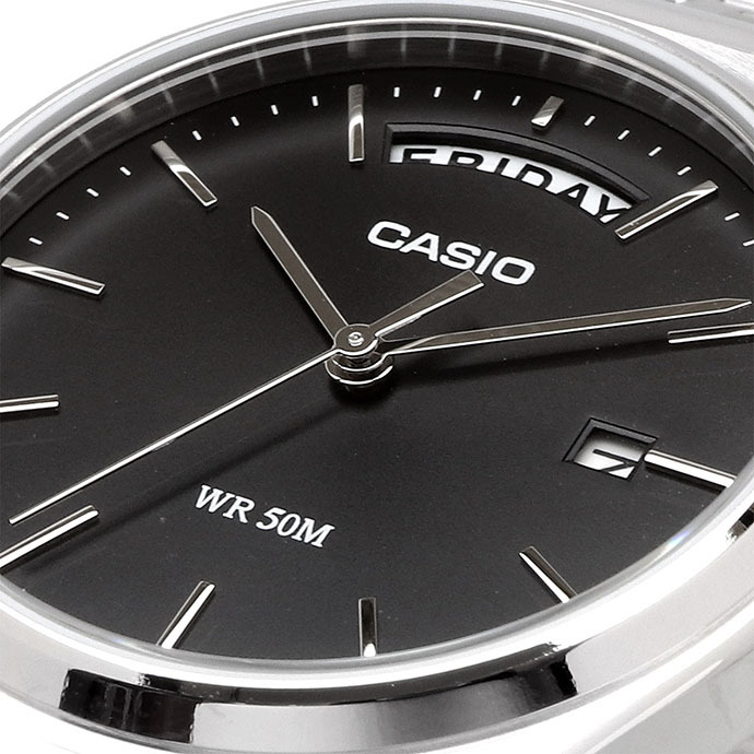 CASIO 腕時計 カシオ 時計 ウォッチ チープカシオ チプカシ スタンダード アナログ クオーツ メンズ シルバー×ブラック 海外モデル MTP-B146D-1AV [並行輸入品]