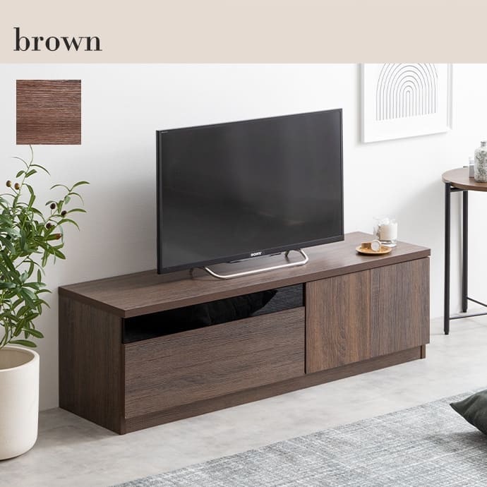 テレビ台 テレビボード TV台 TVボード ローボード テレビラック AVラック 木目調 収納 北欧 モダン 一人暮らし 2人暮らし ロータイプ ファミリー 幅120 ディスプレイボード ノイズレス