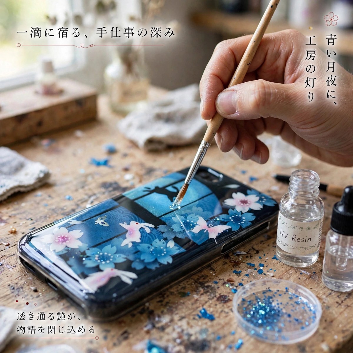 【全機種対応】スマホケース『江』名入れ 送料無料 和柄 和風 桜 職人 伝統工芸 ハンドメイド ハードケース 手帳型 iPhone 17 Xperia AQUOS Android 各機種対応