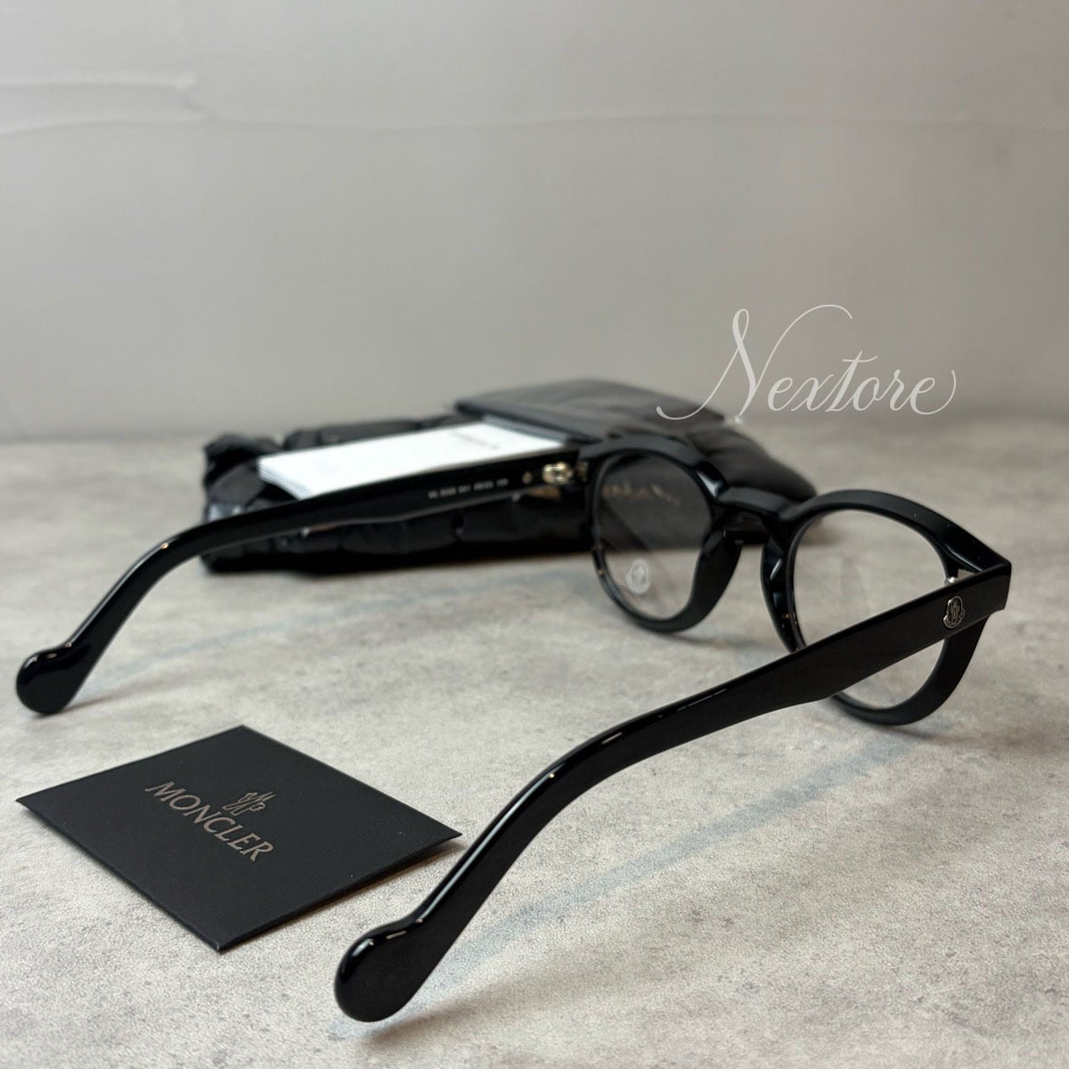 【並行輸入品】【正規品・新品】MONCLER モンクレール ML5006 001 48 イタリア製 クリア サングラス メガネ 眼鏡 メンズ レディース 伊達メガネ ビジネス