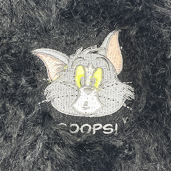 トムとジェリー トム 刺繍ファーポーチ トムジェリ