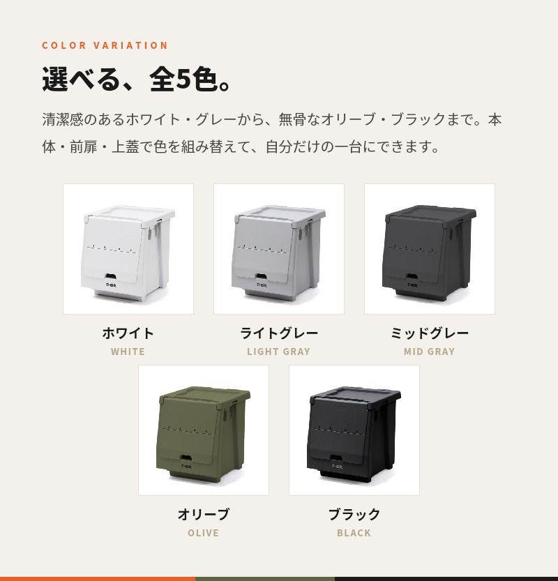 THOR スタッキングシェルフコンテナ 20L セット ソー 前開き 収納ボックス 米国TRUST社 ソー 収納棚 スタッキング 積み重ね 耐荷重120kg 全5色 衣類収納 キャンプ アウトドア 車載 ガレージ クローゼット 防災 インダストリアル