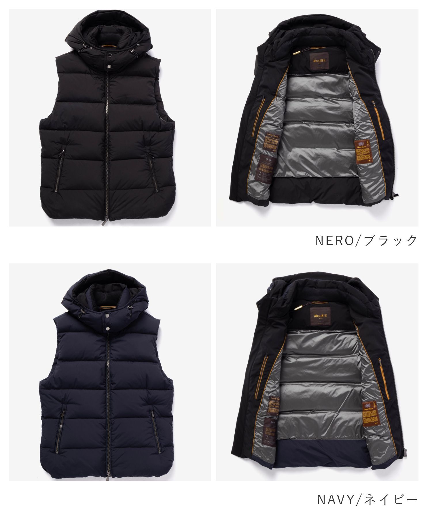 ムーレー MOORER ACQUA SERIES アクアシリーズ FIRE-SKT ファイアー フーディー MOUGI200307 TEPA034 ダウンベスト メンズ アウター 防水 FIRE SKT