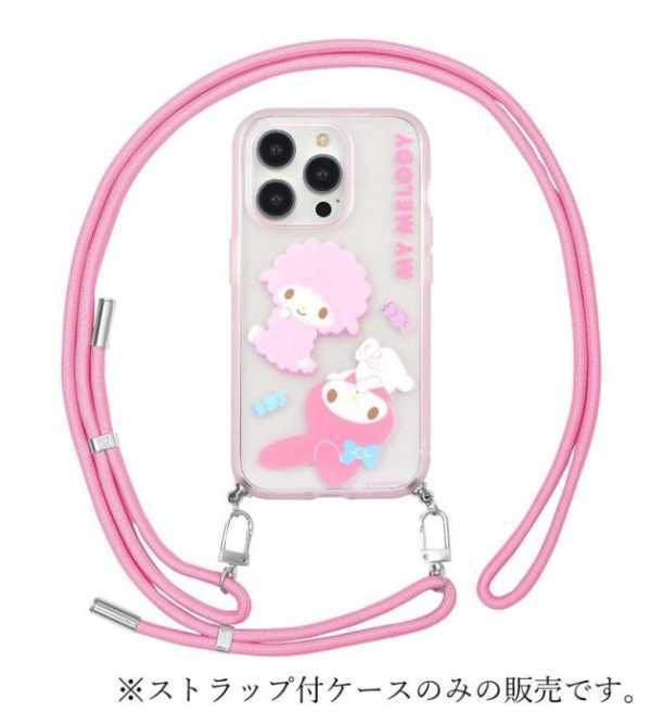 iPhone 15 Pro ケース サンリオ マイメロディ 耐衝撃 カバー IIIIfit Loop ハイブリッド スマホケース ストラップ付き かわいい キャラクター サンリオ正規ライセンス品