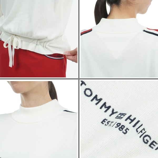 トミーヒルフィガー ゴルフ レディース トリコライン ハイネックセーター TOMMY HILFIGER GOLF THLA471 秋冬モデル お誕生日祝い お祝い 記念品 30代 40代 50代 60代 母の日 お母さん 還暦祝い 敬老の日 彼女 人気プレゼント プレゼント