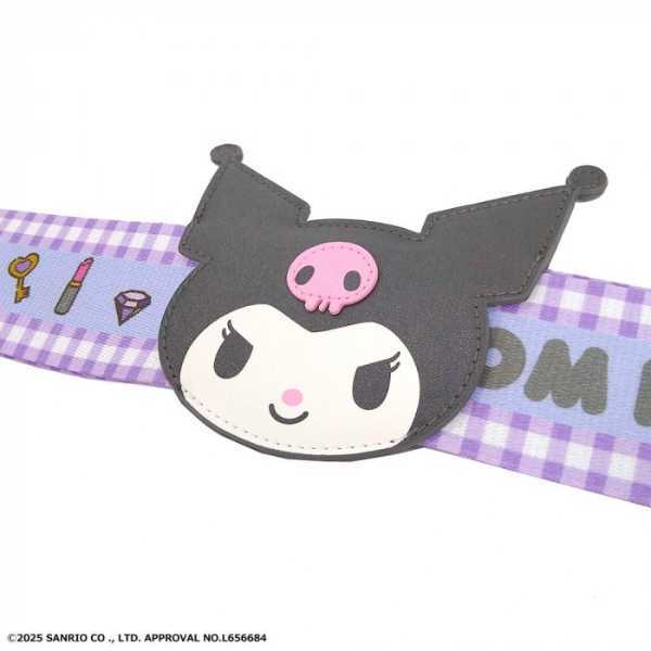サンリオ スーツケースベルト クロミ KU かわいい キャラクターグッズ 旅行用品 トラベルグッズ 目印 盗難防止 ベルト ワンタッチ 調節可能 荷物ベルト キャリーケースベルト クロミちゃん グッズ サンリオ正規ライセンス品