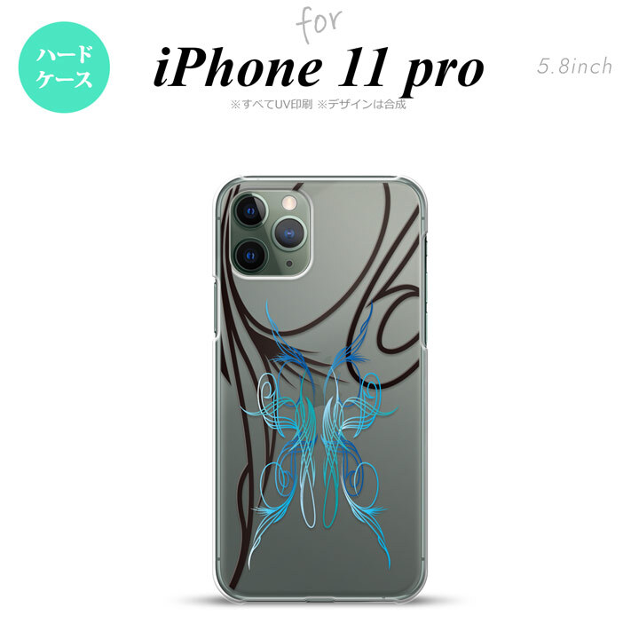 iPhone11Pro iPhone11 Pro スマホケース ハードケース ピンスト 線 青 メンズ レディース nk-i11p-1236