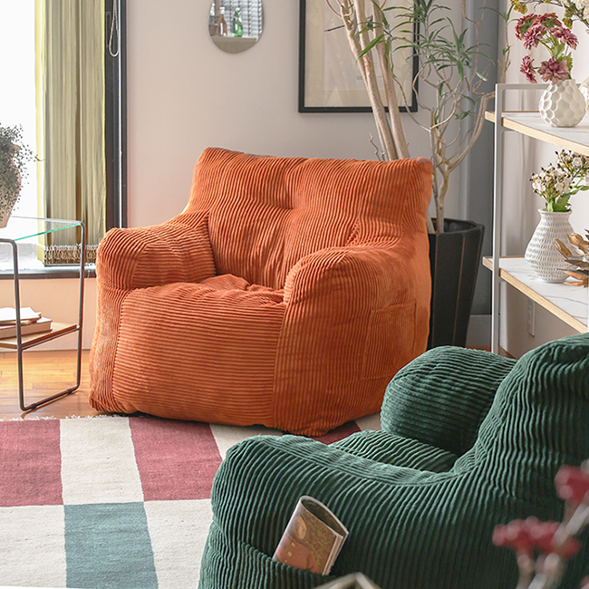 アデペシュ dough sofa ソファ 一人掛けソファ コンパクト DGH-SFA ローソファ コーデュロイ デザイン ワンルーム おしゃれ 