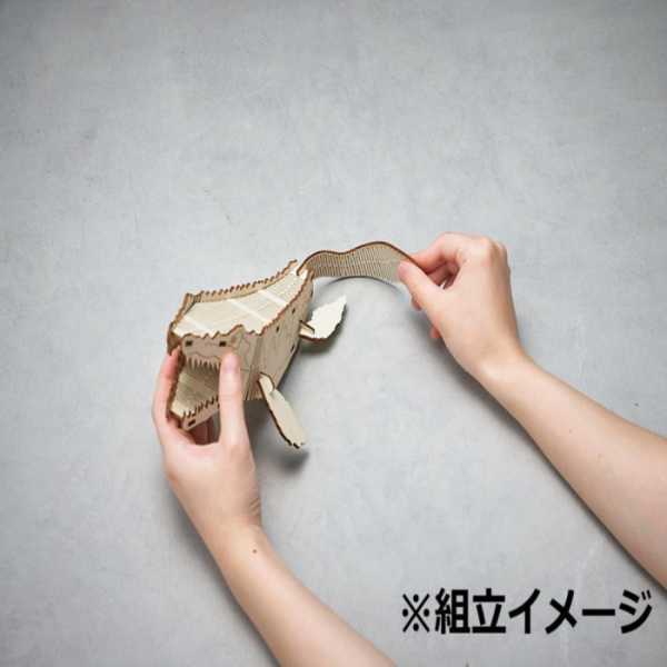 ペンスタンド モササウルス 恐竜 ペン立て 収納 雑貨 おしゃれ デスク周り 文房具整理 木製 フィギュア 組立式 海棲爬虫類 ギフト プレゼント インテリア オブジェ セトクラフト