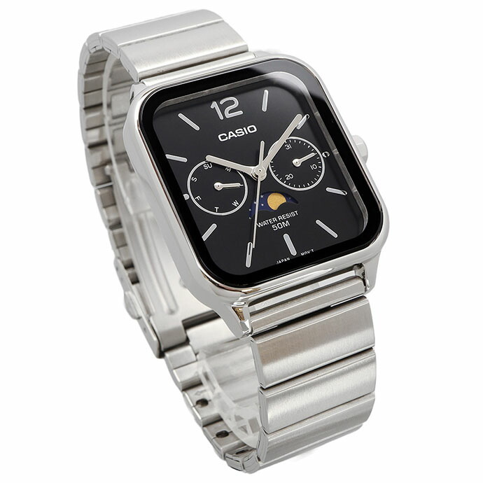CASIO 腕時計 カシオ 時計 ウォッチ チープカシオ チプカシ ムーンフェイズ Moon phase アナログ メタルバンド メンズ MTP-M305D-1AV [並行輸入品]