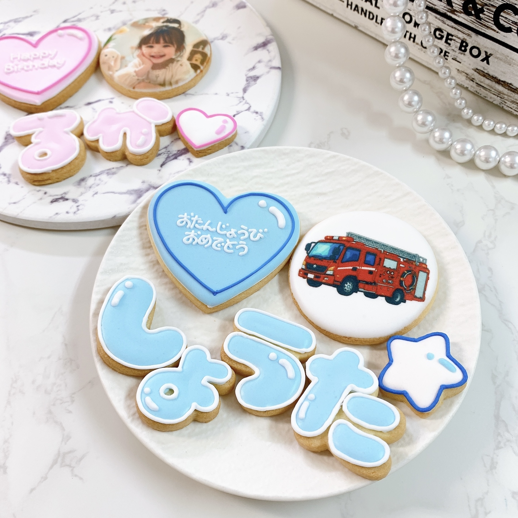 \\ 新作セール!! // お名前＆プリントクッキーSET《 2枚〜｜ひらがな｜アイシングクッキー｜お好きな写真で 》