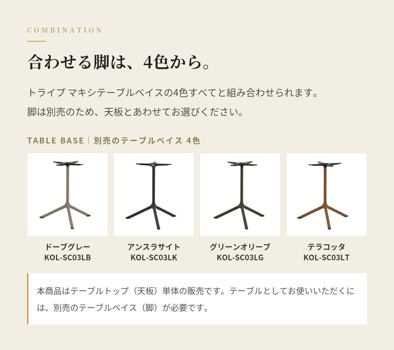 テーブルトップ 天板のみ 脚別売 ガーデンテーブル 屋外 円形 直径79cm HPL 高圧ラミネイト 大理石調 トライプ エスキャブ S・CAB イタリア カッラーラ コールテン ブラックサハラ カフェ 店舗 業務用 おしゃれ モダン デザイナーズ