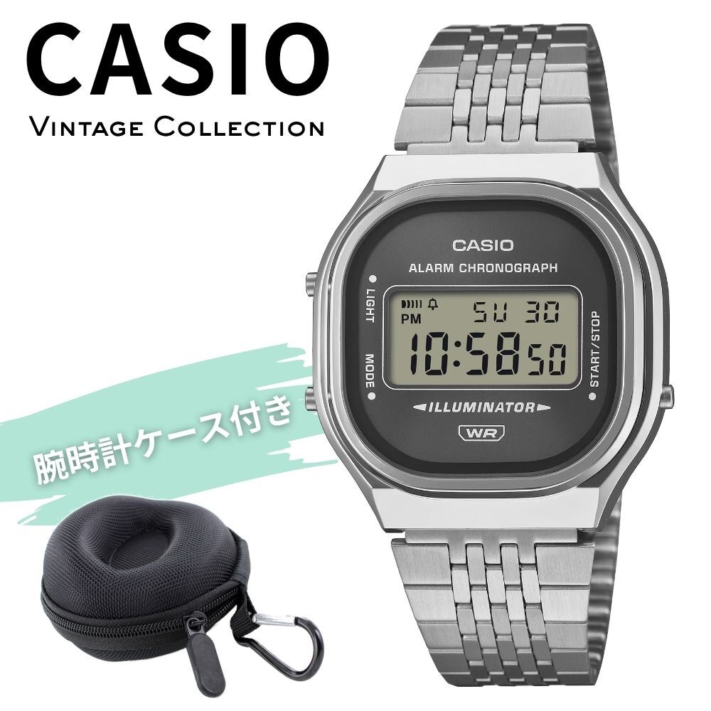 カシオ 腕時計 メンズ レディース デジタル シルバー レトロ チープカシオ チプカシ メタルバンド ユニセックス 誕生日 記念日 プレゼント ギフト CASIO 収納ケース付き 成人 卒業 入学