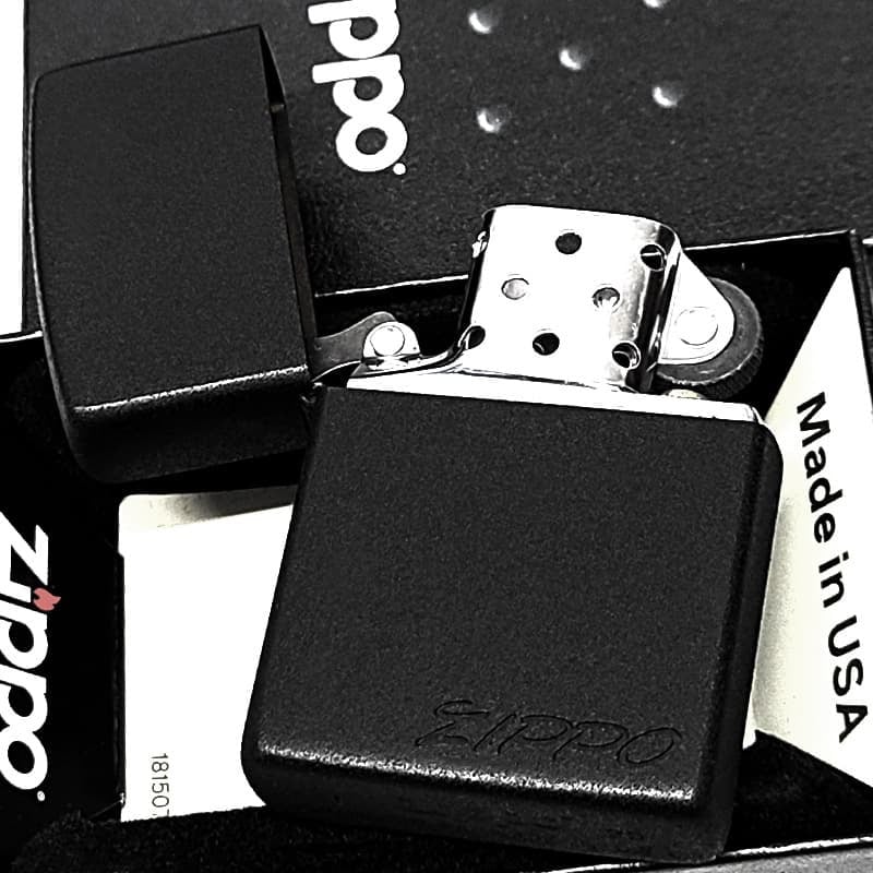 ZIPPO ライター Deep Black 1955 Edition ジッポ ビンテージロゴ 限定シリアルナンバー入り コレクターズモデル 黒 おしゃれ マットブラック シンプル ギフト 彫刻 メンズ プレゼント