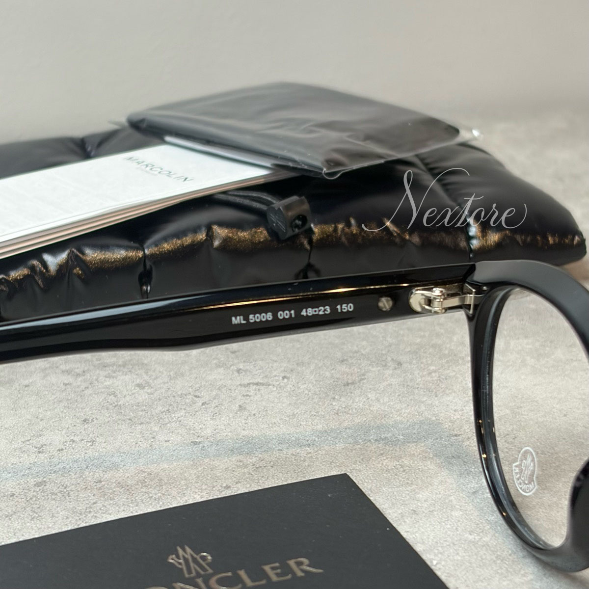 【並行輸入品】【正規品・新品】MONCLER モンクレール ML5006 001 48 イタリア製 クリア サングラス メガネ 眼鏡 メンズ レディース 伊達メガネ ビジネス