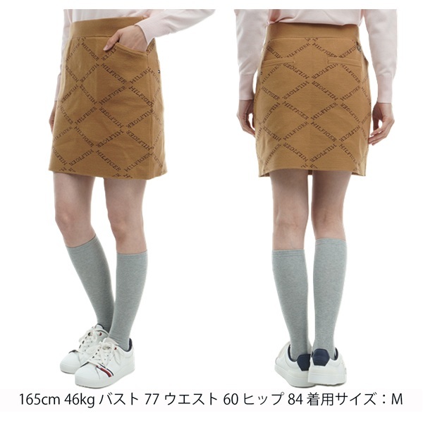 トミーヒルフィガー ゴルフ レディース モノグラムジャガード ニットスカート TOMMY HILFIGER THLA488 秋冬モデル お誕生日祝い お祝い 記念品 30代 40代 50代 60代 母の日 お母さん 還暦祝い 敬老の日 彼女 人気プレゼント プレゼント
