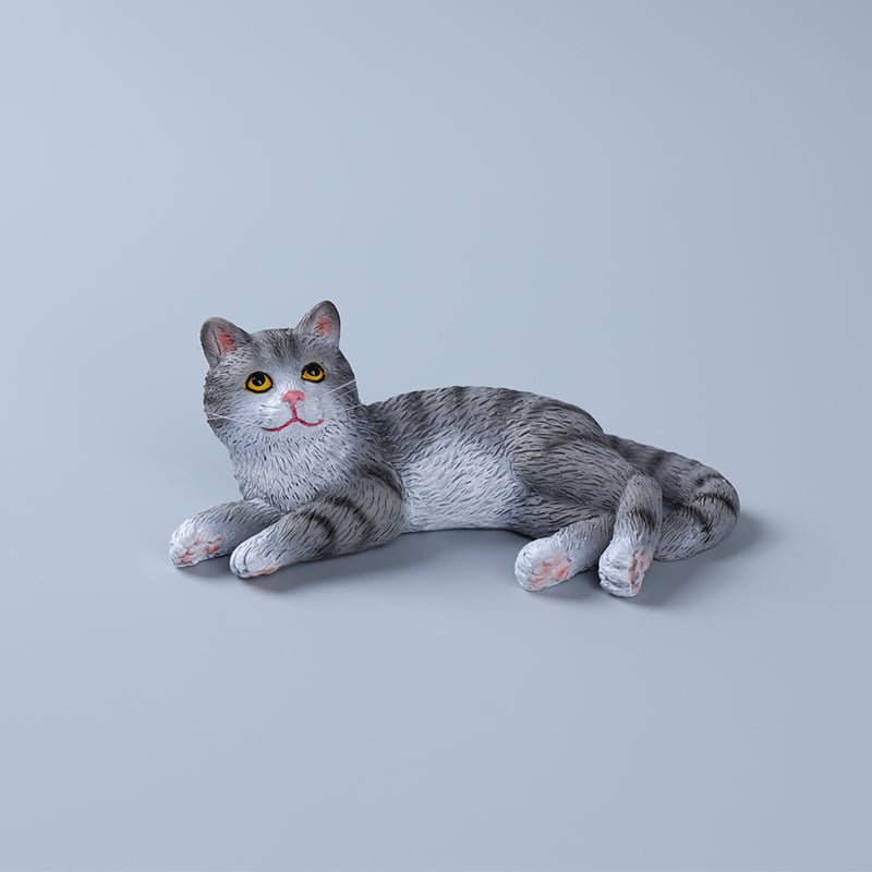 猫 置物 2個セット ミニチュア ねこ ネコ オブジェ 樹脂製 かわいい アニマル 車載 インテリア ダッシュボード 卓上 飾り 小型 デコレーション 雑貨 プレゼント