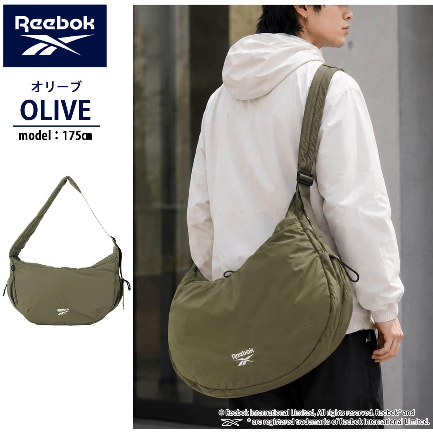 Reebok リーボック ワンショルダーバッグ メンズ レディース 軽量 大容量 約17L 通学 通勤 旅行 メッセンジャーバッグ ワンポイントロゴ ブランド 肩掛け 斜め掛け おしゃれ スポーティー シンプル 男女兼用 ユニセックス 黒 2026 karlas