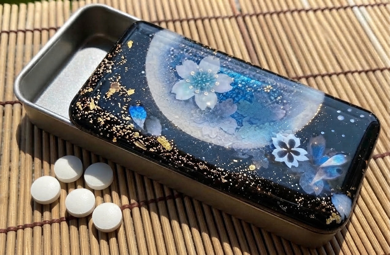 職人の手作り！和柄ペアFRISKケース「絵」フリスク タブレット ミント 名入れ 職人 手作り ハンドメイド 送料無料 伝統工芸 桜 和モダン 和柄 和風 和雑貨 ギフト プレゼント 贈り物