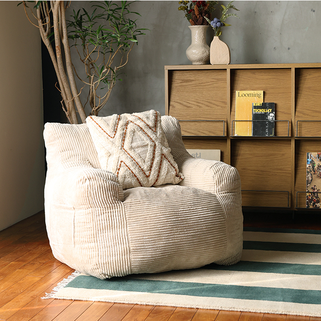 アデペシュ dough sofa ソファ 一人掛けソファ コンパクト DGH-SFA ローソファ コーデュロイ デザイン ワンルーム おしゃれ 