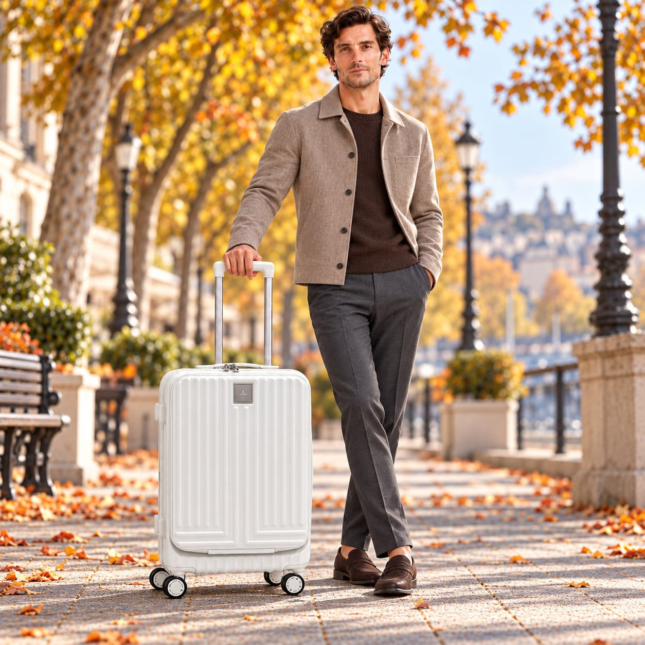 LANVINenBlue ランバンオンブルー ヴィラージュ キャリーケース  36L スーツケース メンズ 宿泊 出張