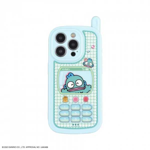 iPhone15Pro ケース ハンギョドン レトロ ガラケー風 キャラクター TPU ソフトケース アイフォン15プロ カバー おしゃれ かわいい ストラップホール付き 耐衝撃 サンリオ正規ライセンス品