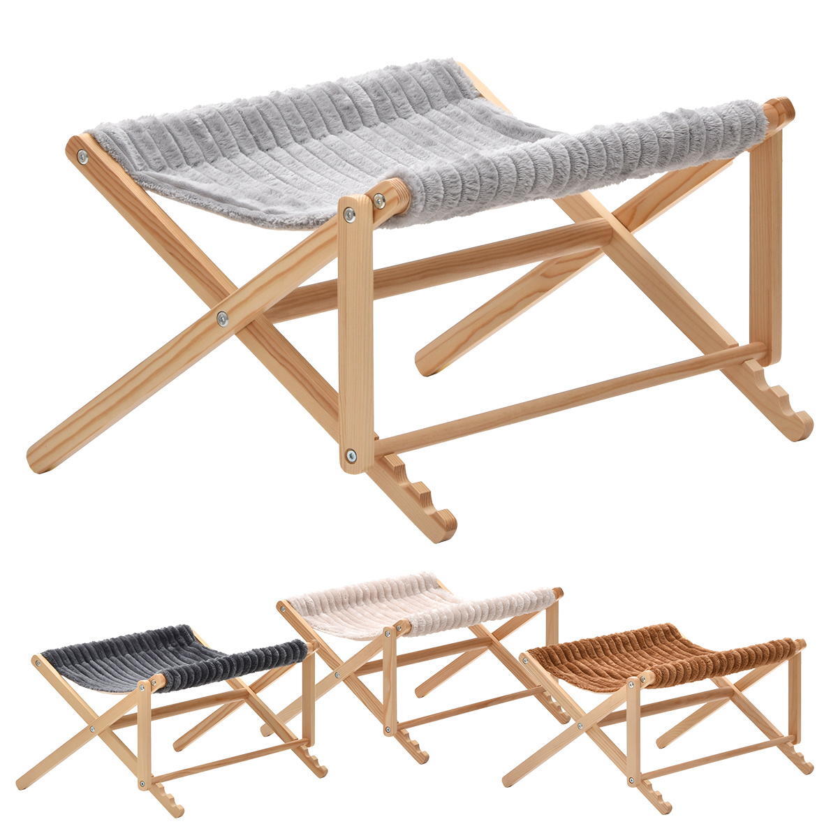 折りたたみペットハンモック Mofcot ベース＆カバー セット ONSE0299 ペットソファ ペットベッド 幅55.5cm 奥行44cm 高さ29cm ペットソファーベッド ペットソファー ペットソファベッド ペットキャリー ドッグハウス ドギー