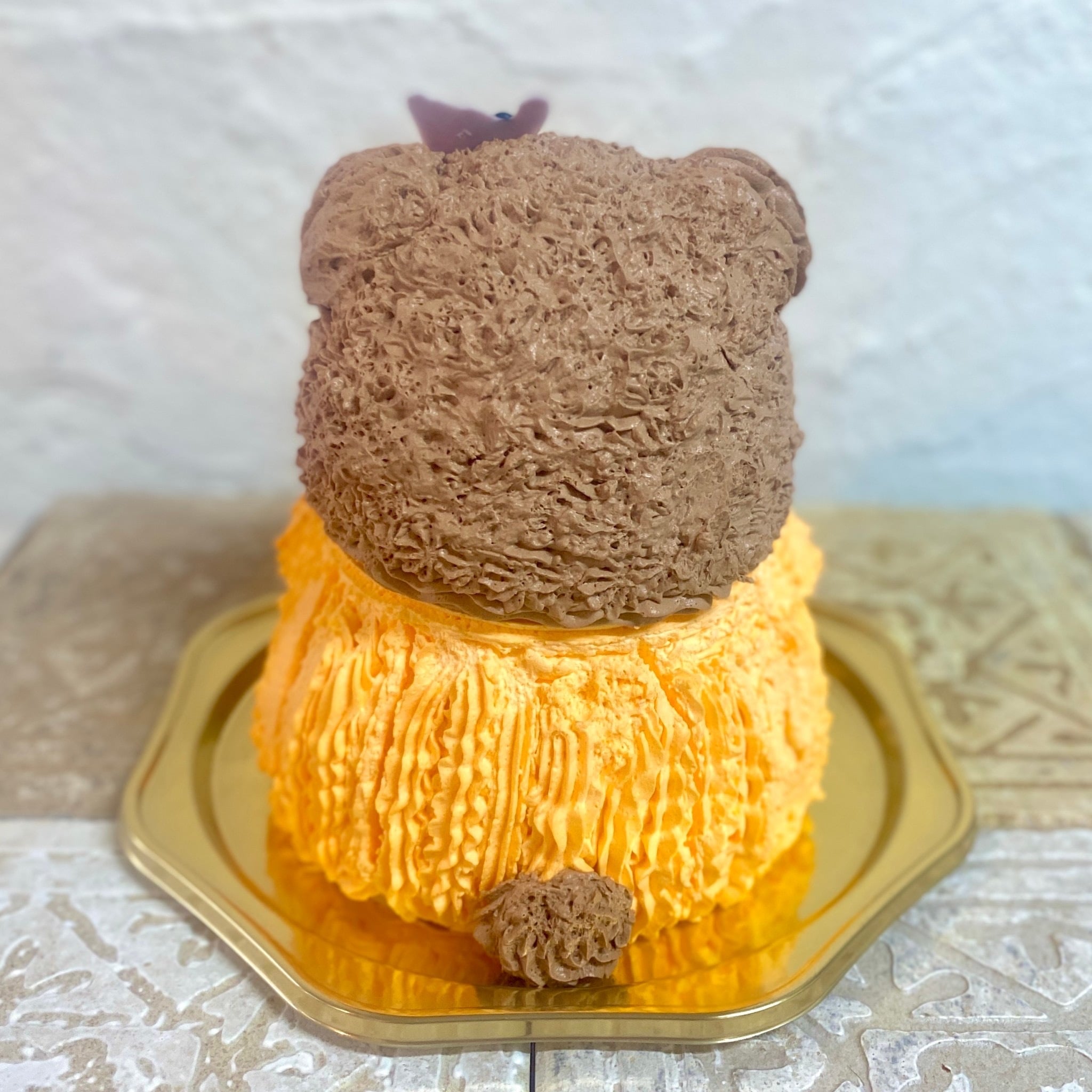 ハロウィンくまさんの立体ケーキ 誕生日 可愛い ケーキ 立体 動物 クマ くまさん  子供 人気 プレゼント ハロウィン パーティー 10月
