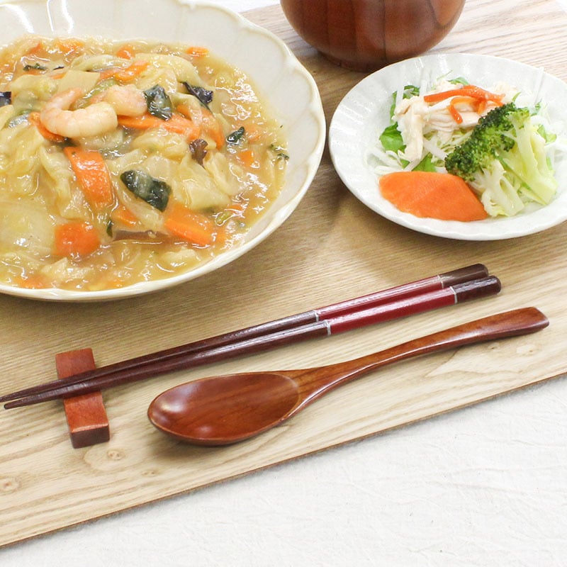スプーン おしゃれ カトラリー 5本セット カトラリーセット 木 木製 カレースプーン 業務用 かわいい 大きめ 丼 19cm スープ お弁当用 漆 天然木製 食器 カレー カフェ風 シンプル 漆 ナチュラル カレー シチュー スープ