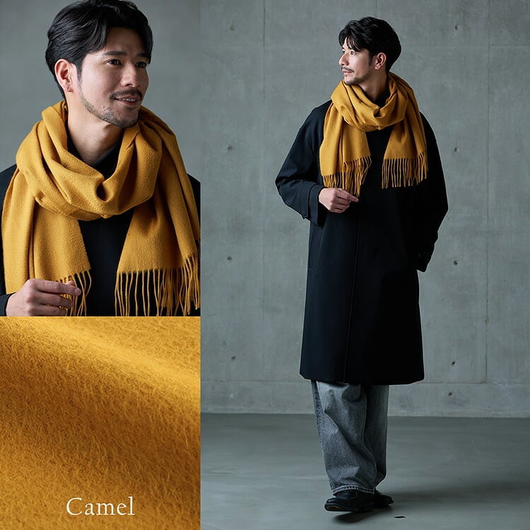＜刺繍納期注意＞カシミヤ マフラー カシミヤ100% メンズ ブランド Filomo 無地 メンズマフラー 秋 冬【50cm × 190cm】 【名入れ刺繍可能】 高品質 内モンゴル産 極やわカシミヤ ベビカシ カシミヤマフラー カシミヤ ストール ギフト 7F (02000277-mens-1r)