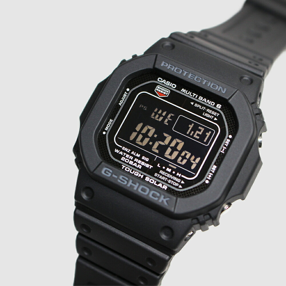 【レビューで延長保証 11年】カシオ CASIO G-SHOCK G-ショック 電波ソーラー GW-M5610U-1B DIGITAL 5600 SERIES ブラック メンズ デジタル 腕時計 ギフト プレゼント【海外正規品】送料無料