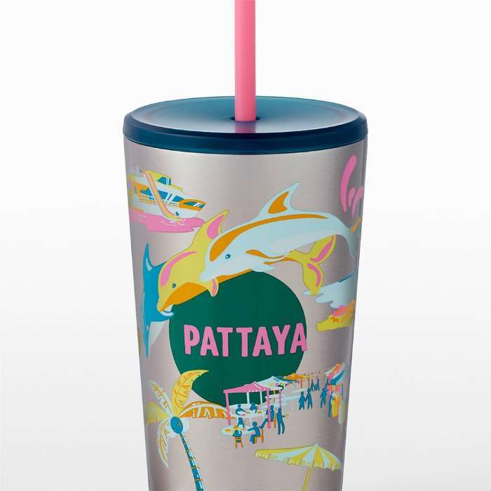スターバックス タンブラー タイ限定 473ml ステンレス DISCOVERシリーズ 海外限定 スタバ 選べる4都市 バンコク チェンマイ パタヤ プーケット 日本未発売 保冷 並行輸入 正規品 プレゼント