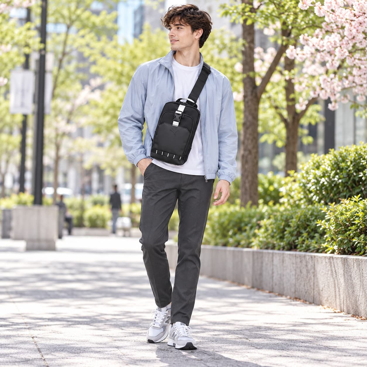 PUMA プーマ シェル ボディバッグ 斜め掛け メンズ 普段使い 使いやすい
