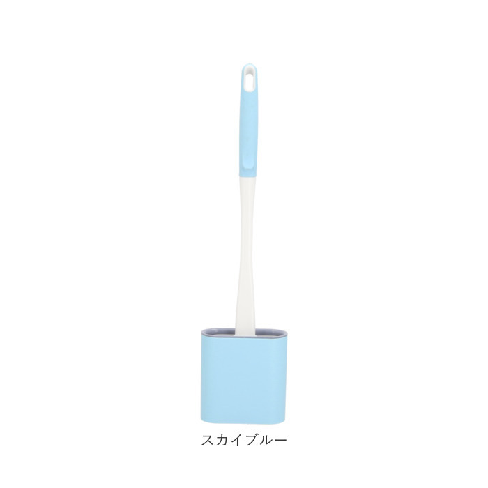 トイレブラシ 収納 通販 シリコン スリム トイレ ブラシ 壁かけ 壁掛け スタンドセット スタンド式 一体型 北欧 掃除 清掃 便器 整理 ポット ケース付