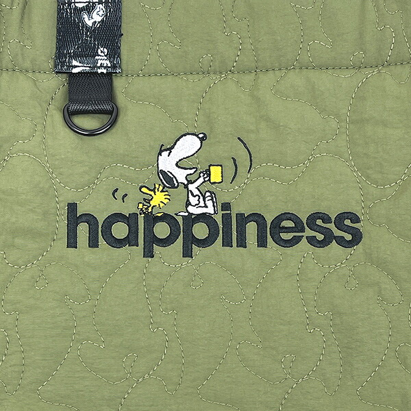 スヌーピー キルトショルダーバッグ(大) カーキ ルートート ROOTOTE SNOOPY 送料込み