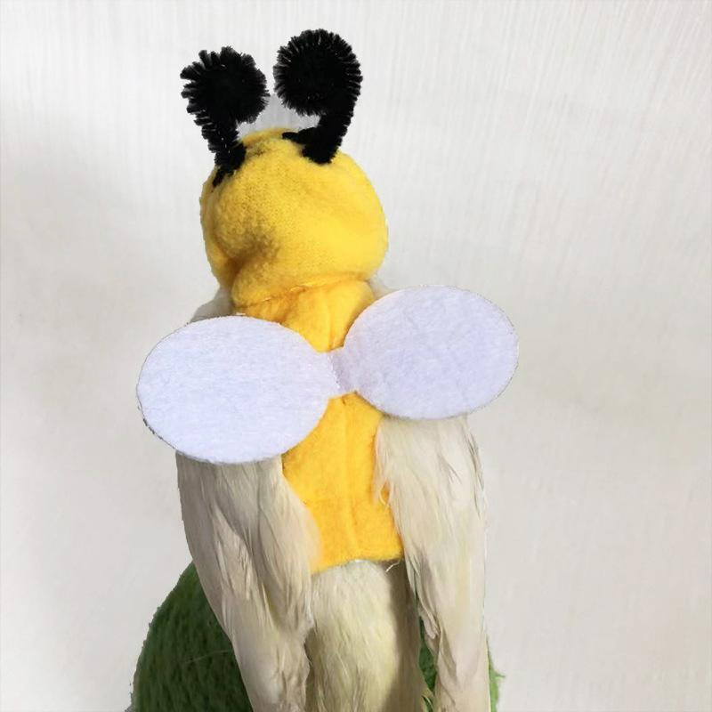 インコ 服 鳥用 コスチューム ミツバチ 着ぐるみ ペットウェア かわいい 仮装 コスプレ 小鳥 オカメインコ セキセイインコ 撮影 小物 おしゃれ 秋 冬 ハロウィン 記念写真 プレゼント