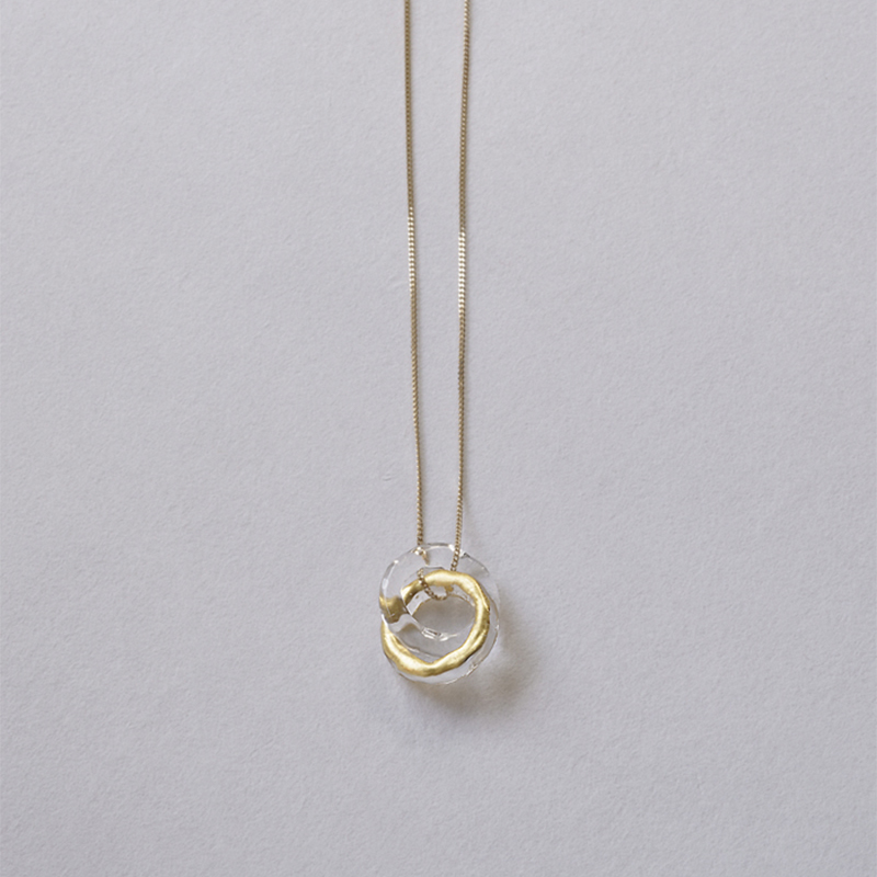 正規販売【HARIO】ハリオ ネックレス エターナル 10K HAA-ETH-001N-K10 ガラス ゴールド ロングネックレス 女性 レディース アクセサリー おしゃれ 上品 母の日 カジュアル フォーマル 誕生日 ジュエリー