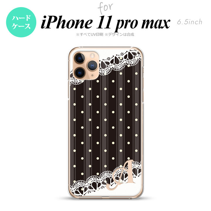 iPhone11ProMax iPhone11pro max スマホケース ハードケース ドット レース C 黒 +アルファベット メンズ レディース nk-i11pm-1619i