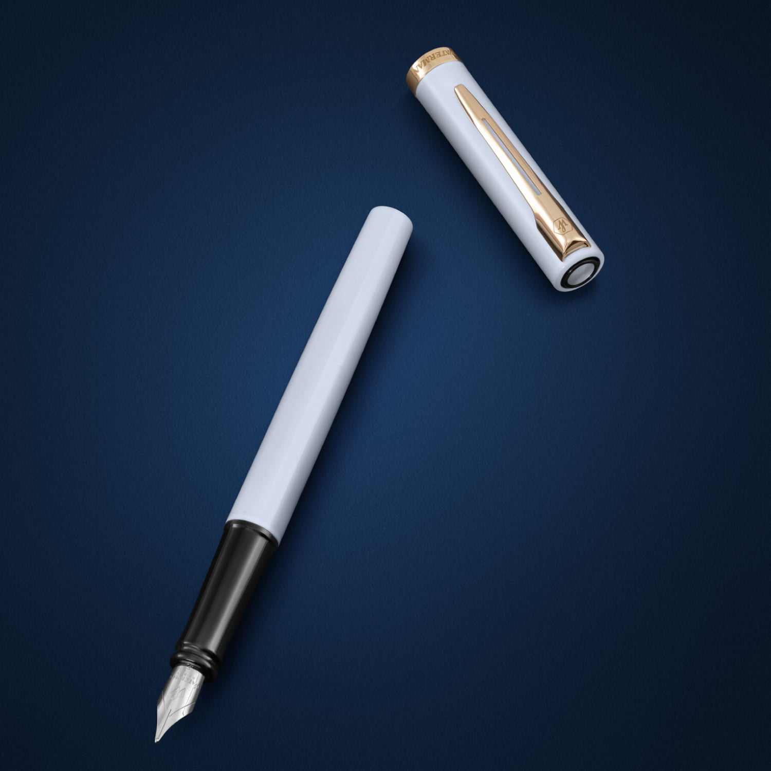 【WATERMAN公式】【名入れ】｜WATERMAN インプレッション　ブラックGT /ブラックCT/ホワイトGT/ブルーCT 万年筆(ペン先：F字)｜名入れ無料 ギフトラッピング おすすめ 高級筆記具ブランド オフィス使用 会社用 お祝い プレゼント 記念日 誕生日 社会人 入学 卒業 成人 就職