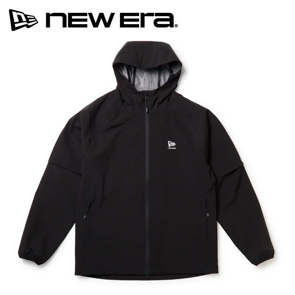 ニューエラ ゴルフ レインジャケット 2-Way スリーブ ブラック New Era Golf (15129458) 2026年秋冬モデル お誕生日祝い お祝い 記念品 お父さん 父の日 彼氏 男性 30代 40代 50代 60代 母の日 お母さん 還暦祝い 敬老の日 彼女 人気プレゼント プレゼント