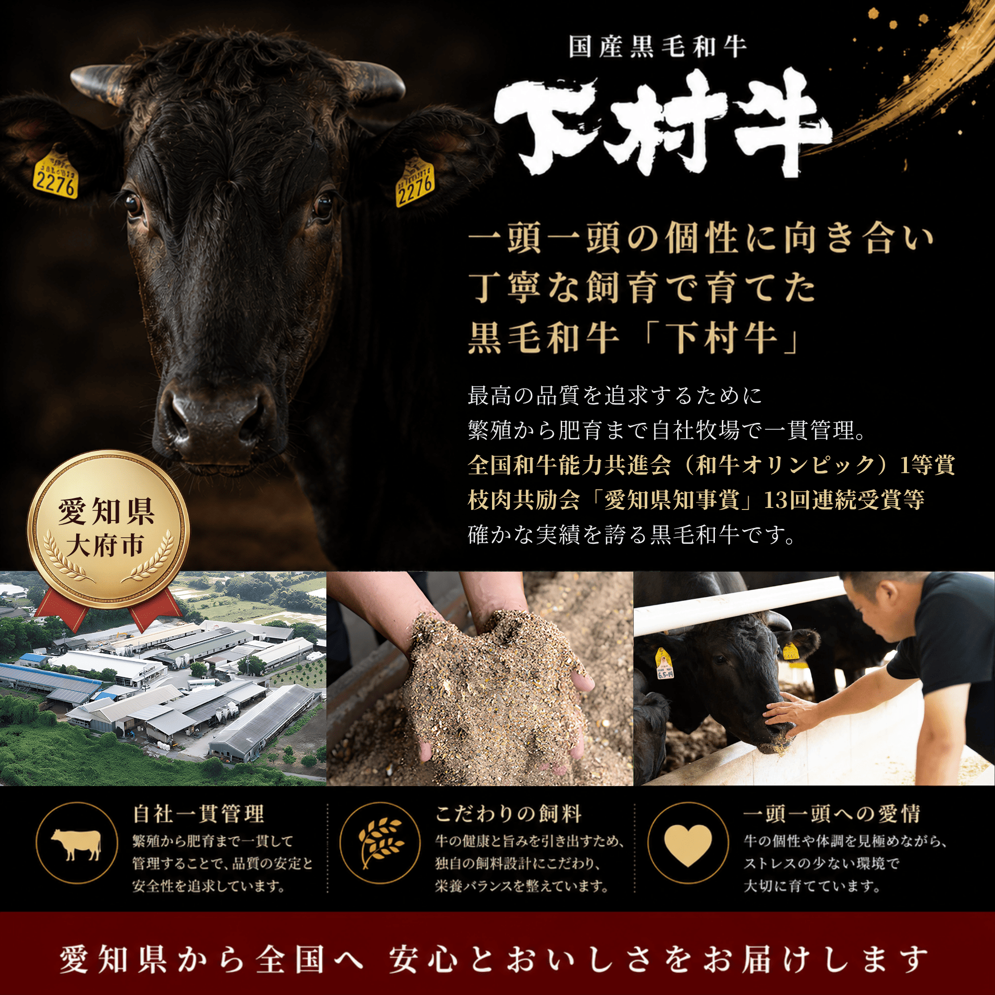 黒毛和牛「下村牛」肉ケーキ 500g 牛肉 ギフト 御祝 内祝 御礼 御年賀 快気祝 御見舞 お中元 お歳暮 敬老の日 父の日 母の日 お誕生日
