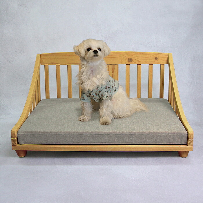 ペットベッド giocoso パイン材 天然木 S・M ライトブラウン・ホワイト W52.5xD42.8xH34cm 犬 猫 ペット家具 ペット用品 ライトブラウン ホワイト おしゃれ