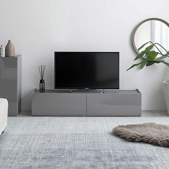 テレビ台 テレビボード ローボード 扉収納 tv スリム 鏡面 石目調 リビング モダン 白 幅120 フラット ストーン 脚付き 2way 脚取り外し可能 可動棚 配線穴 コード隙間 AV機器 ルーター 大容量 ディスプレイ 一人暮らし