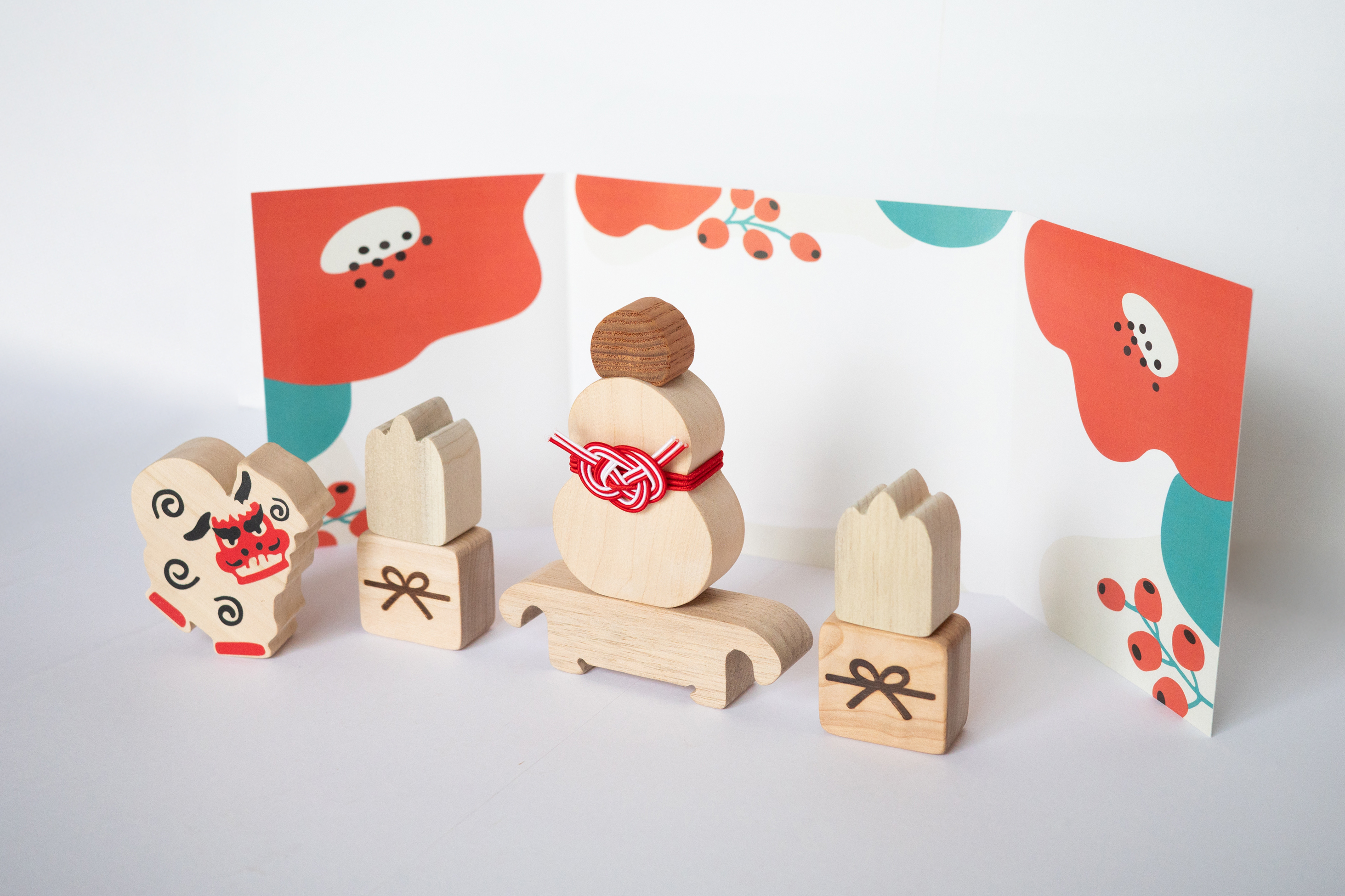 2026年10月発売　限定生産品　冬めぐりの積木　つみき からくり オークビレッジ　oakvillage