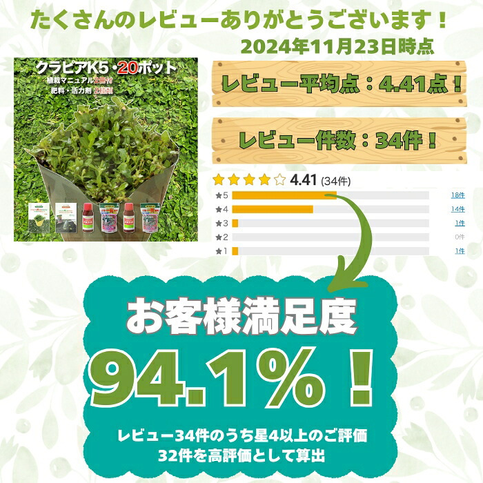 クラピア K5（薄桃）  20株 すくすくセット 完全植栽マニュアル付き 苗20ポット 肥料 活力剤 2種（有機入り一発果菜肥料、メネデール） イワダレソウ改良種 グランドカバー プランツ 雑草対策 庭 ガーデニング diy 緑化 おすすめ ガーデン 植物 多年草