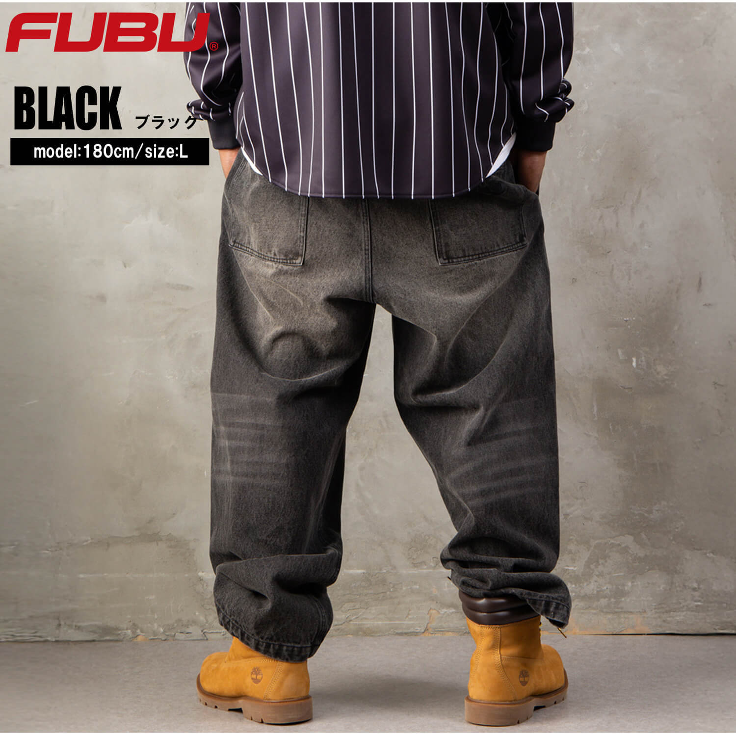FUBU フブ ワイド イージーパンツ メンズ レディース fam-62504 バギーパンツ デニムパンツ ジーンズ 迷彩 カモフラ ルーズシルエット ストリート ヒップホップ ダンス カジュアル ボトムス M L XL XXL 2026FW Karlas