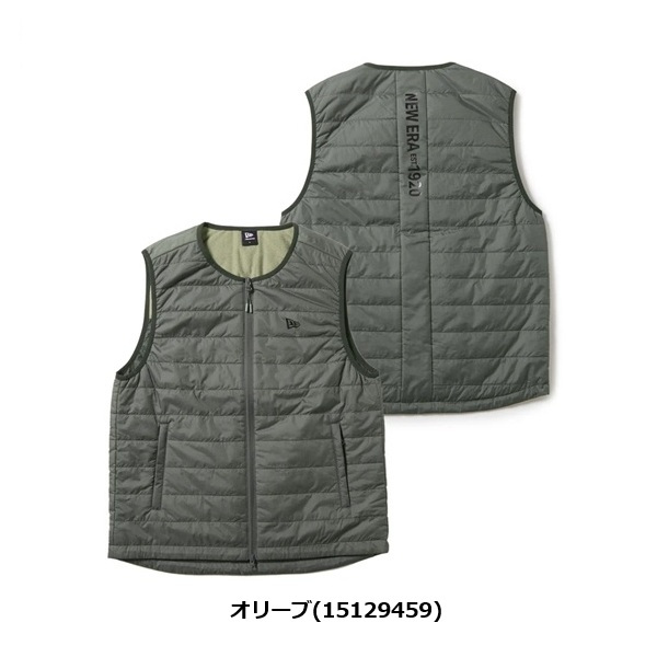 ニューエラ ゴルフ ライト インサレーテッド ベスト Vertical Logo オリーブ New Era Golf (15129459) 2026年秋冬モデル お誕生日祝い お祝い 記念品 お父さん 父の日 彼氏 男性 30代 40代 50代 60代 母の日 お母さん 還暦祝い 敬老の日 彼女 人気プレゼント プレゼント