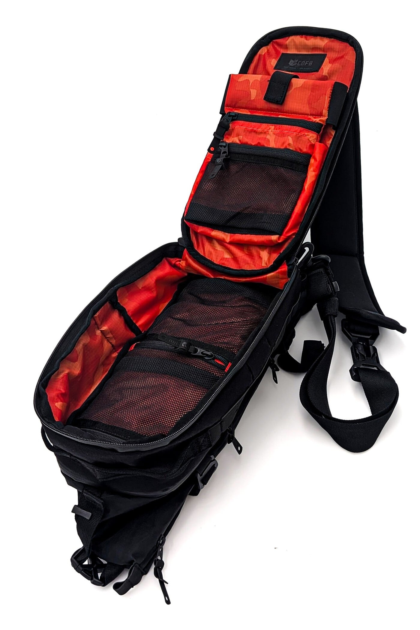 【ラッピング無料】CODE OF BELL コードオブベル X-PAK SPORT スリングバッグ ボディバッグ 拡張式 7L 11.5L X-PAC ブラック メンズ 誕生日 ギフト プレゼント