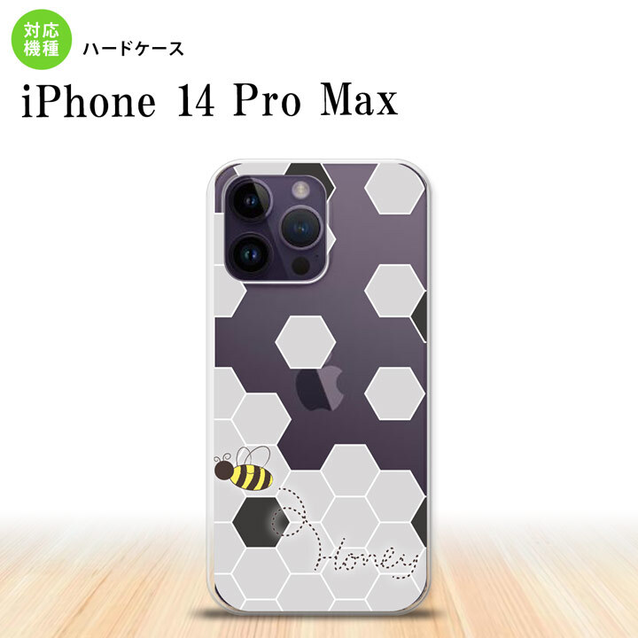iPhone14 ProMax iPhone14 Pro Max スマホケース 背面ケース ハードケース ハニー クリア 黒 2022年 9月発売 nk-i14pm-1690